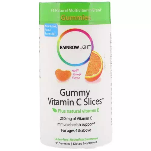 Rainbow Light, Gummy Vitamin C Slices, Tangy Orange Flavor, 90 Gummies Review