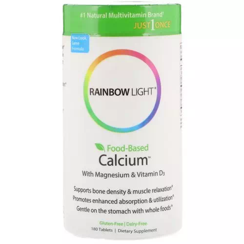 Rainbow Light, Just Once, Food-Based Calcium, 180 Tablets Review