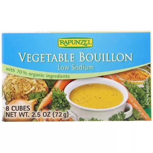 Rapunzel, Vegetable Bouillon, Low Sodium, 8 Cubes 2.5 oz (72 g) Review