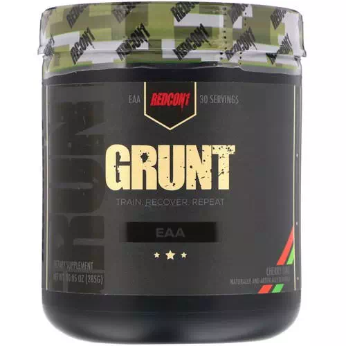 Redcon1, Grunt, EAA, Cherry Lime, 10.05 oz (285 g) Review