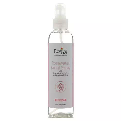 Reviva Labs, Rosewater Facial Spray, 8 oz (236 ml) Review