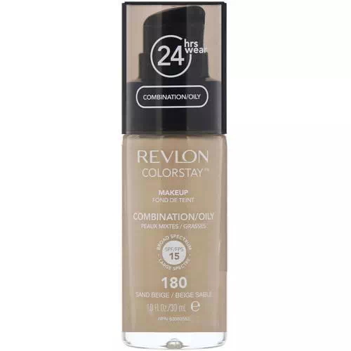 Revlon, Colorstay, Makeup, Combination/Oily, 180 Sand Beige, 1 fl oz (30 ml) Review