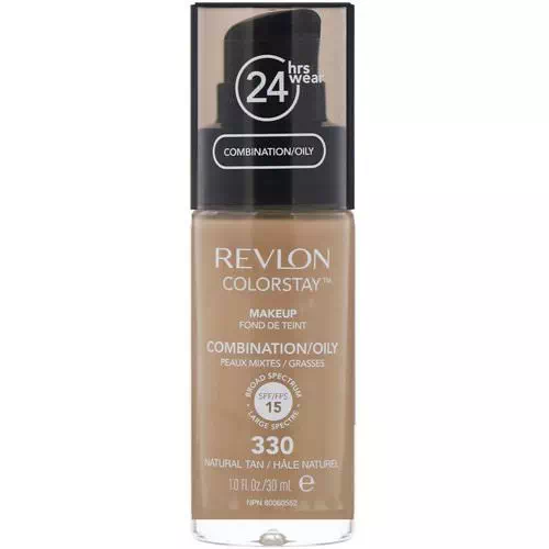 Revlon, Colorstay, Makeup, Combination/Oily, 330 Natural Tan, 1 fl oz (30 ml) Review