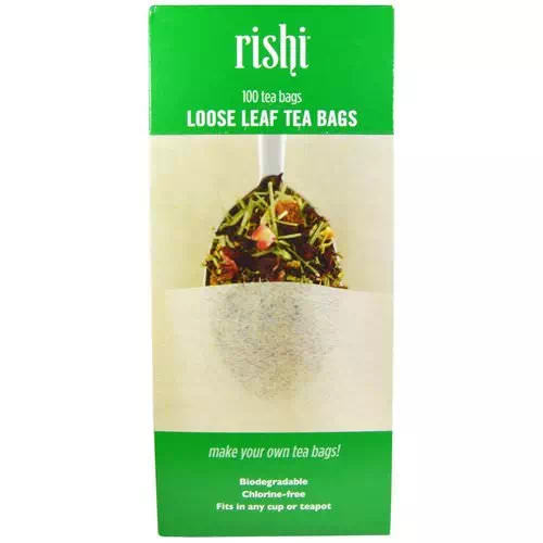 Rishi Tea, Loose Leaf Tea Bags, 100 Tea Bags Review