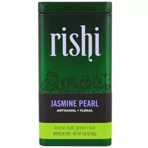 Rishi Tea, Organic Loose Leaf Green Tea, Jasmine Pearls, 3 oz (85 g) Review