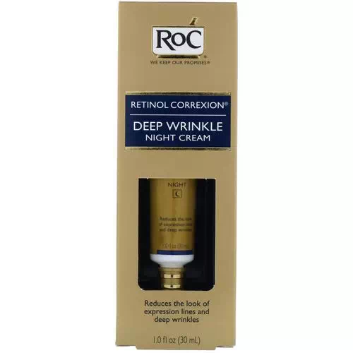 RoC, Retinol Correxion, Deep Wrinkle Night Cream, 1.0 fl oz (30 ml) Review