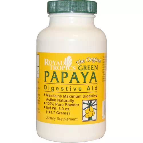 Royal Tropics, The Original Green Papaya, Digestive Aid, 5.0 oz (141.7 g) Review