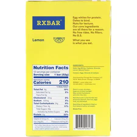 RXBAR, Plant Based Protein Bars