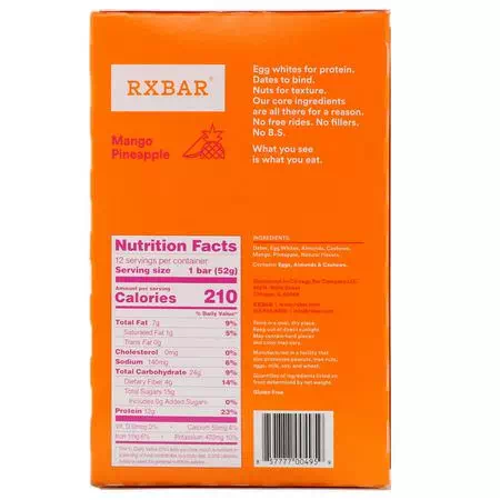 RXBAR, Nutritional Bars