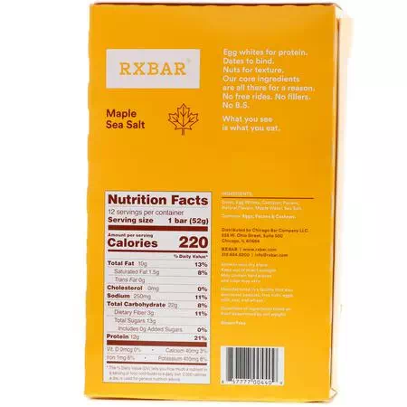 RXBAR, Nutritional Bars