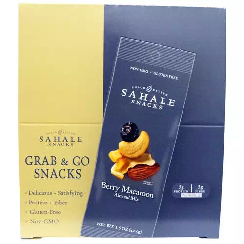 Sahale Snacks, Berry Macaroon Almond Mix, 9 Packs, 1.5 oz (42.5 g) Each Review