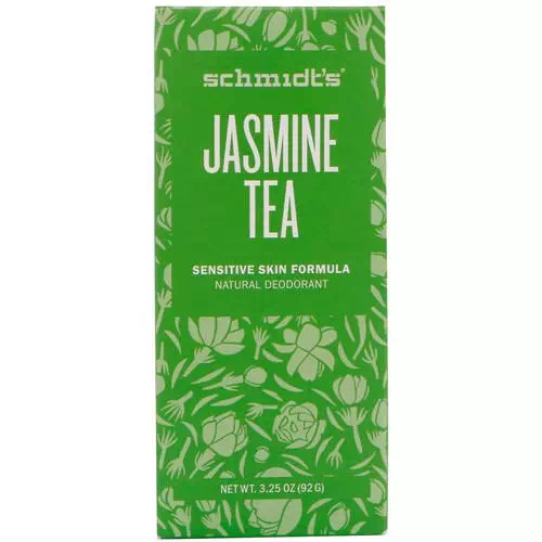 Schmidt's Naturals, Natural Deodorant, Sensitive Skin Formula, Jasmine Tea, 3.25 oz (92 g) Review
