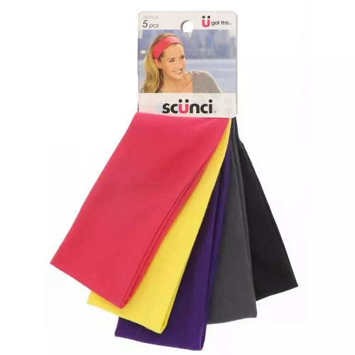 Scunci, Summer Headwraps, Assorted Colors, 5 Pieces Review