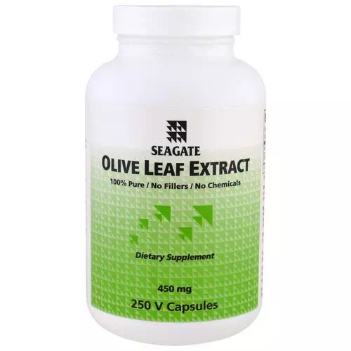 Seagate, Olive Leaf Extract, 450 mg, 250 Veggie Caps Review