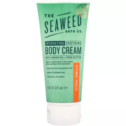 The Seaweed Bath Co, Hydrating Soothing Body Cream, Citrus Vanilla, 6 fl oz (177 ml) Review