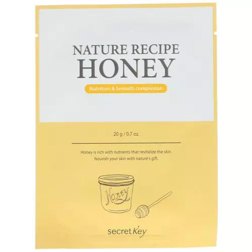 Secret Key, Nature Recipe Mask Pack, Honey, 10 Masks, 0.7 oz (20 g) Each Review
