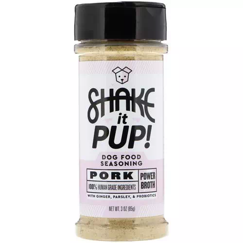 Shake it Pup, Dog Food Seasoning, Pork Power Broth, 3 oz (85 g) Review