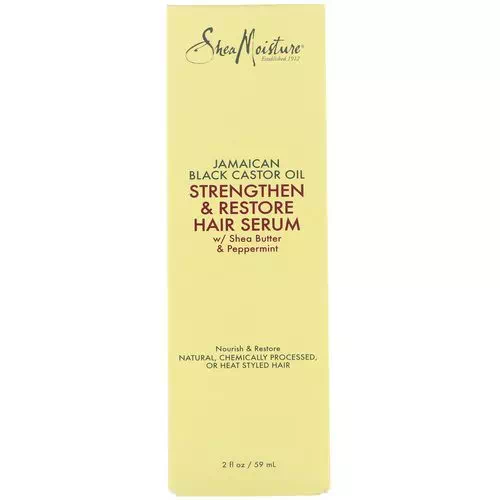 SheaMoisture, Jamaican Black Castor Oil, Strengthen & Restore Hair Serum, 2 fl oz (59 ml) Review