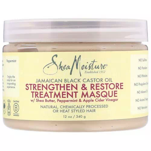 SheaMoisture, Jamaican Black Castor Oil, Strengthen & Restore Treatment Masque, 12 oz (340 g) Review