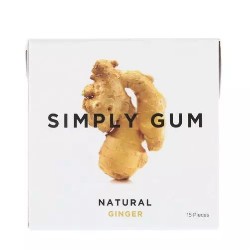 Simply Gum, Gum, Natural Ginger, 15 Pieces Review