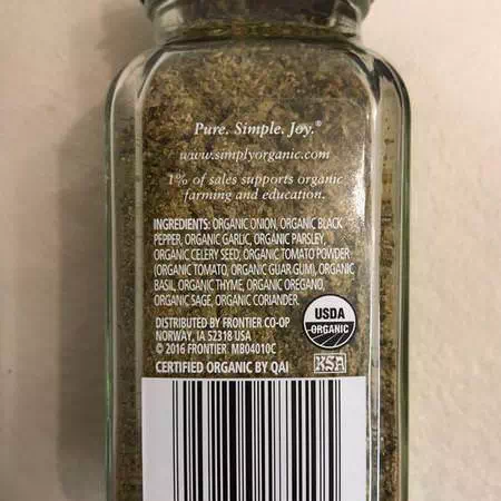 Grocery Herbs Spices All Purpose Seasoning Simply Organic