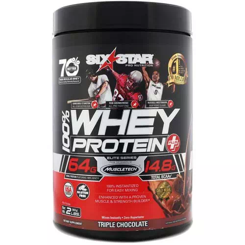 Six Star, Six Star Pro Nutrition, 100% Whey Protein Plus, Elite Series, Triple Chocolate, 2 lbs (907 g) Review