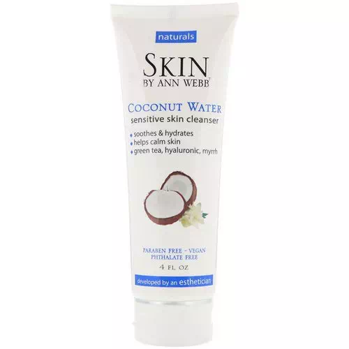 Skin By Ann Webb, Sensitive Skin Cleanser, Coconut Water, 4 fl oz Review