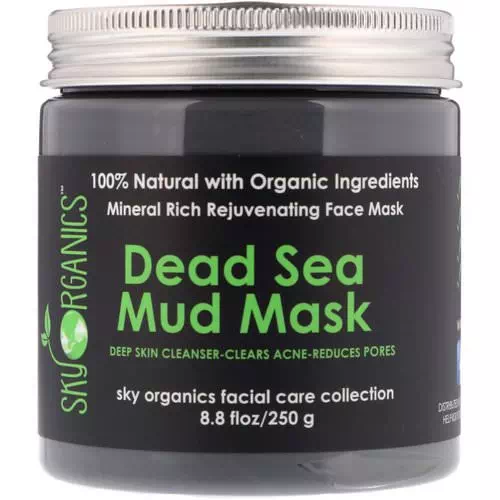Sky Organics, Dead Sea Mud Mask, 8.8 fl oz (250 g) Review