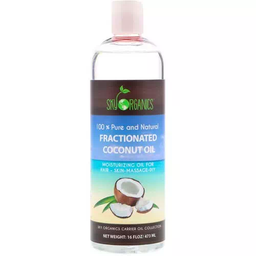 Sky Organics, Fractionated Coconut Oil, 100% Pure and Natural, 16 fl oz (473 ml) Review