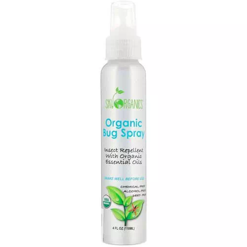 Sky Organics, Organic Bug Spray, 4 fl oz (118 ml) Review