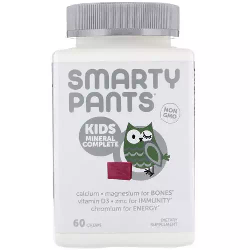 SmartyPants, Kids Mineral Complete, Multimineral, Mixed Berry, 60 Chews Review