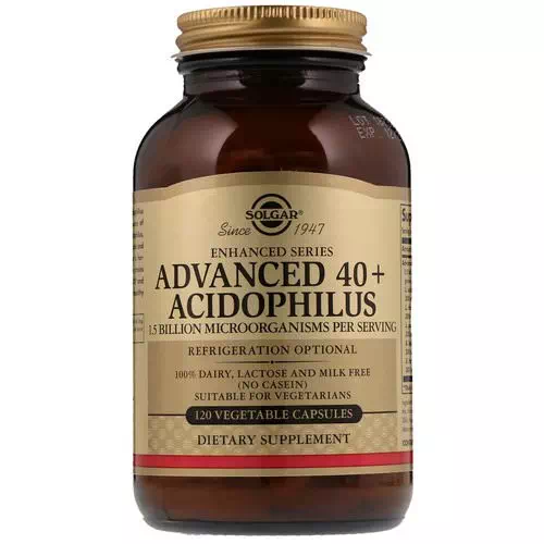 Solgar, Advanced 40+ Acidophilus, 120 Vegetable Capsules Review