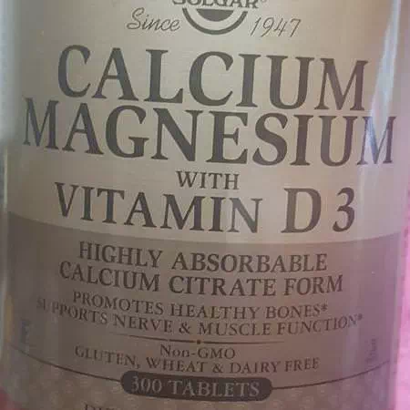 Supplements Minerals Calcium Magnesium Solgar
