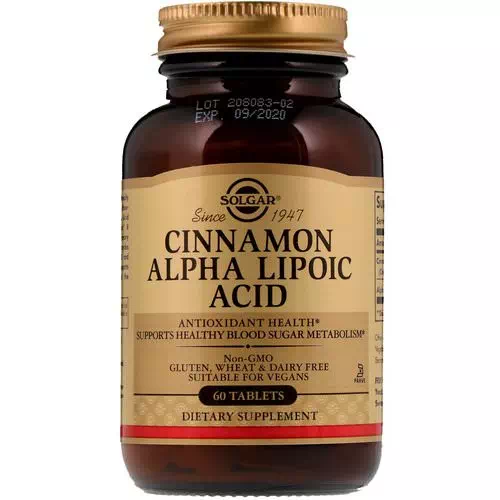 Solgar, Cinnamon Alpha Lipoic Acid, 60 Tablets Review