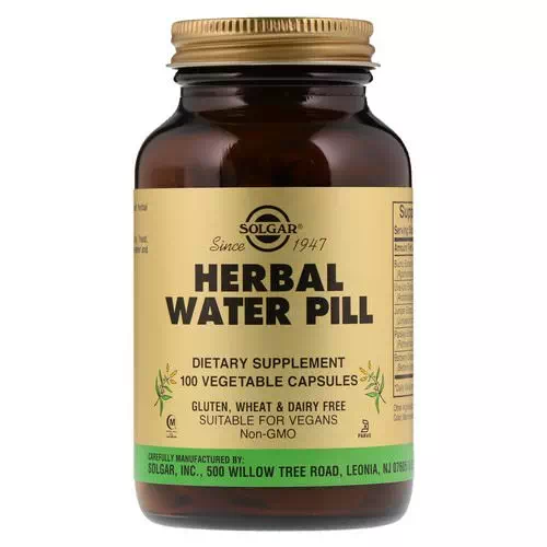 Solgar, Herbal Water Pill, 100 Vegetable Capsules Review
