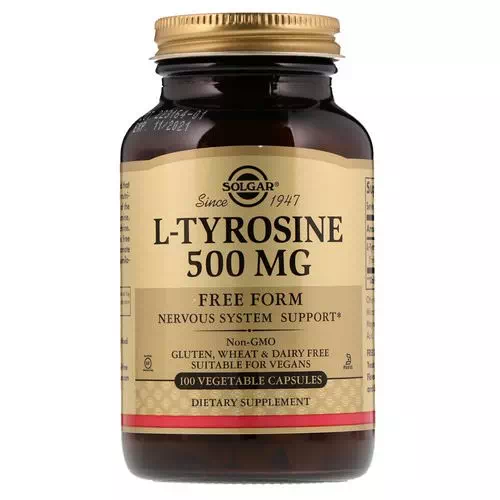 Solgar, L-Tyrosine, 500 mg, 100 Veggie Caps Review