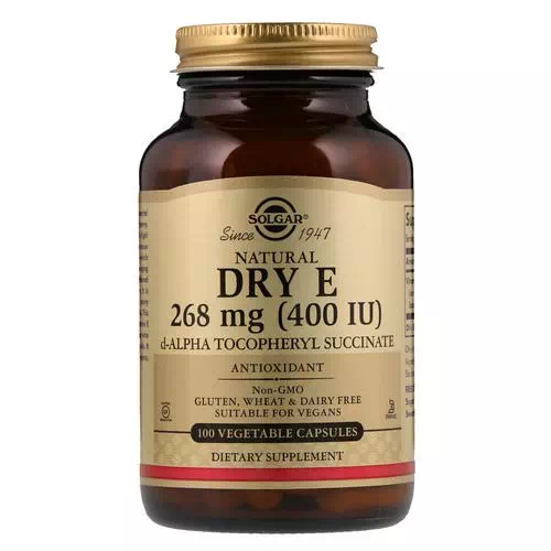 Solgar, Natural Dry E, 268 mg (400 IU), 100 Vegetable Capsules Review
