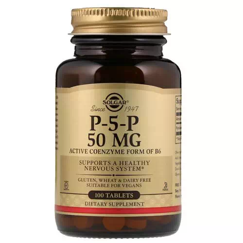 Solgar, P-5-P, 50 mg, 100 Tablets Review