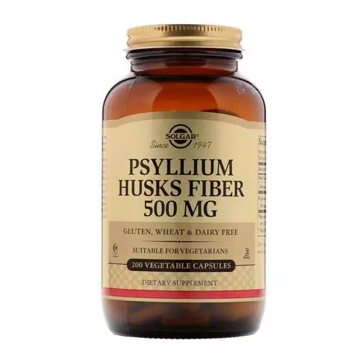 Solgar, Psyllium Husks Fiber, 500 mg, 200 Vegetable Capsules Review