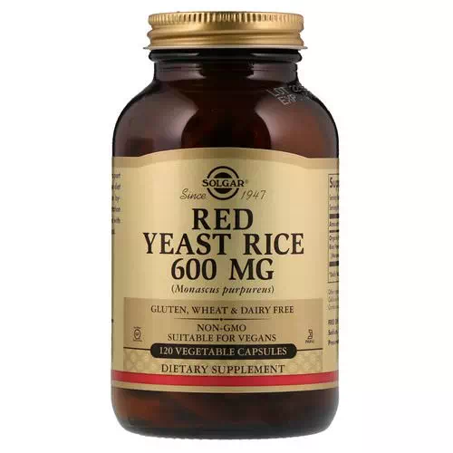 Solgar, Red Yeast Rice, 600 mg, 120 Vegetable Capsules Review