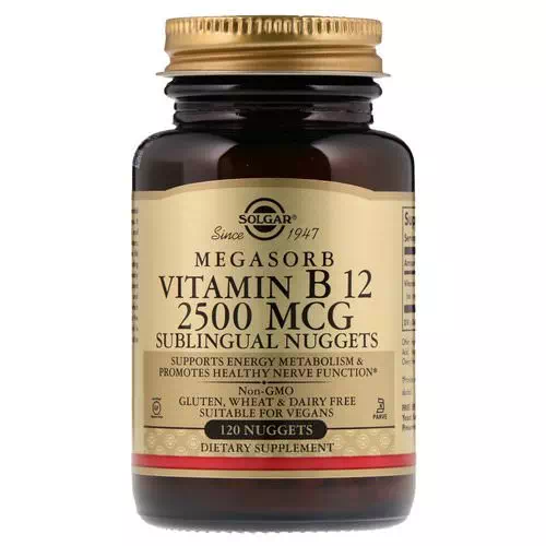 Solgar, Sublingual Vitamin B12, 2,500 mcg, 120 Nuggets Review