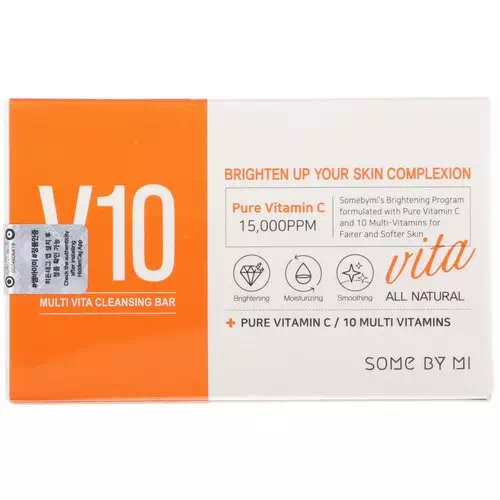 Some By Mi, V10 Multi Vita Cleansing Bar, 95 g Review