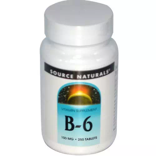 Source Naturals, B-6, 100 mg, 250 Tablets Review