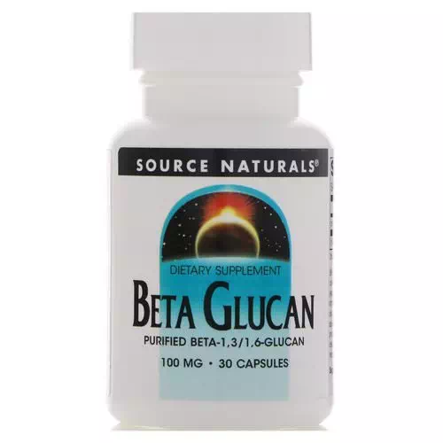 Source Naturals, Beta Glucan, 100 mg, 30 Capsules Review