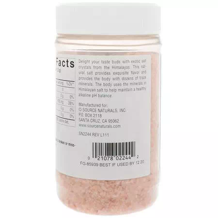 Source Naturals, Himalayan Pink Salt