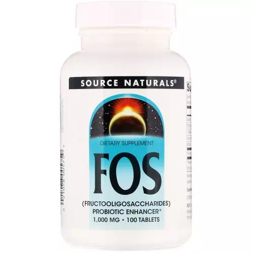 Source Naturals, FOS (Fructooligosaccharides), 1,000 mg, 100 Tablets Review