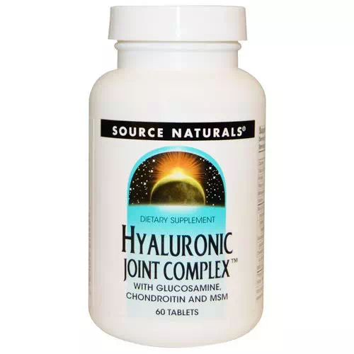 Source Naturals, Hyaluronic Joint Complex, 60 Tablets Review