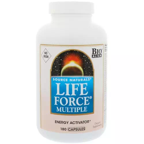 Source Naturals, Life Force Multiple, No Iron, 180 Capsules Review