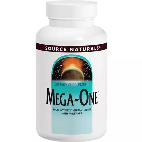 Source Naturals, Mega-One, High Potency Multi-Vitamin with Minerals, 60 Tablets Review