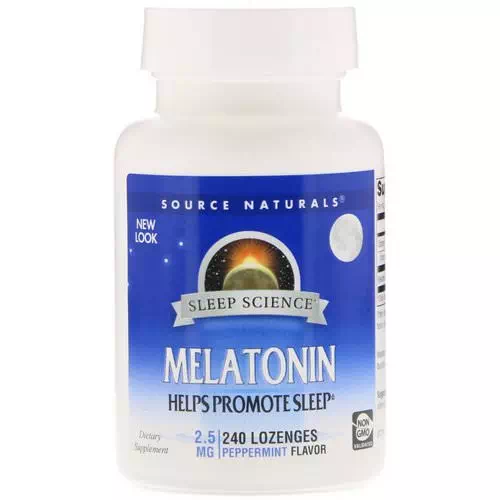 Source Naturals, Melatonin, Peppermint, 2.5 mg, 240 Lozenges Review
